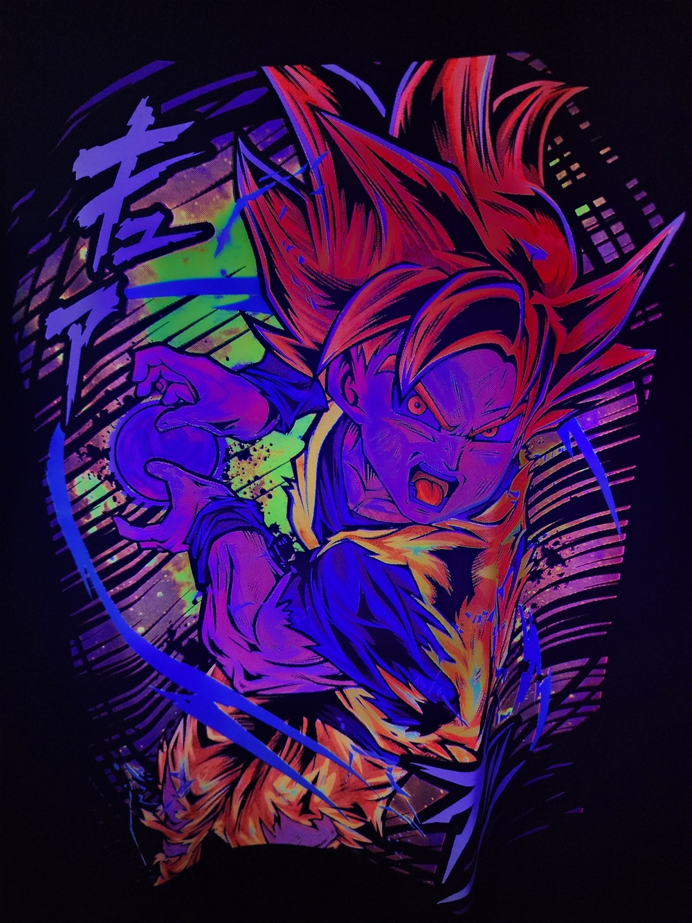 Dragonball Z Goku Graphic Tee - Animated UV Action Print - Picture 8 of 8